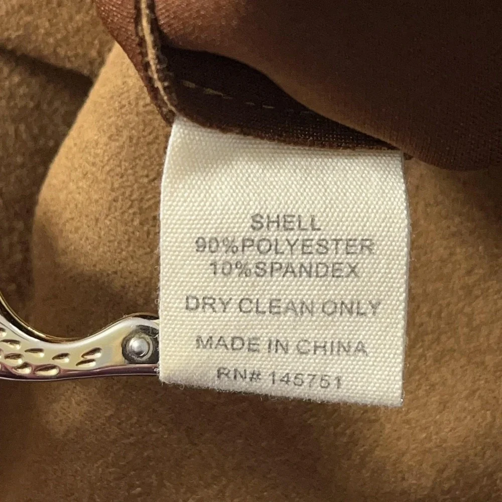 Altar'd State Jacket Womens Medium Camel Brown Faux Suede Shacket Oversized - Picture 7 of 12